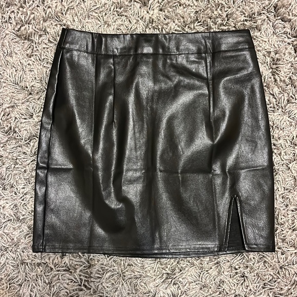 Lulus Dresses & Skirts - Black Leather Skirt